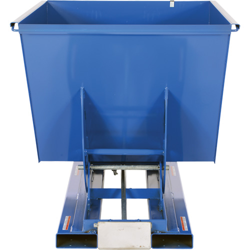 Conteneur autobasculeur, Acier, 1-1/2 vg³, Bleu Dufferin Supply