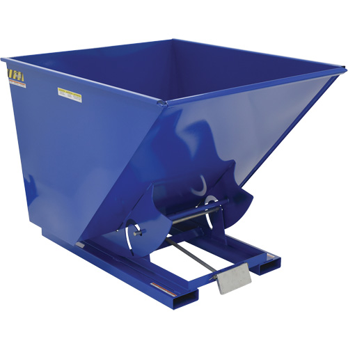 Conteneur autobasculeur, Acier, 2 vg³, Bleu Dufferin Supply