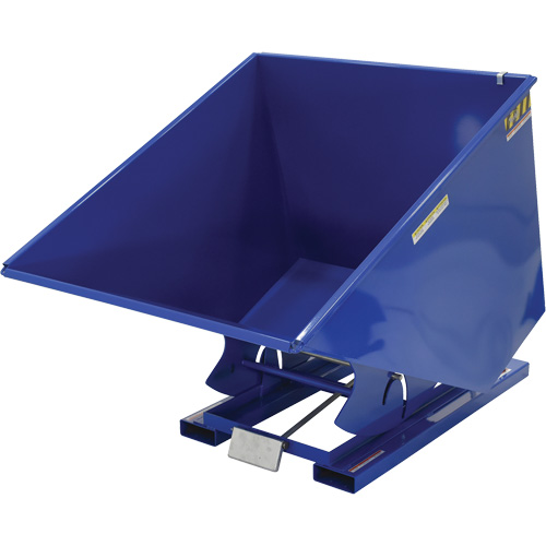 Conteneur autobasculeur, Acier, 2 vg³, Bleu Dufferin Supply