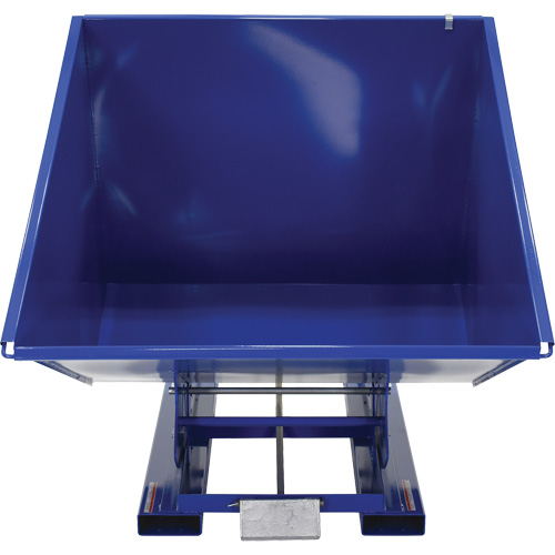 Conteneur autobasculeur, Acier, 2 vg³, Bleu Dufferin Supply