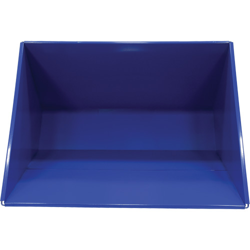 Conteneur autobasculeur, Acier, 3 vg³, Bleu Dufferin Supply
