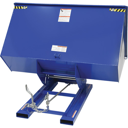 Conteneur autobasculeur, Acier, 3 vg³, Bleu Dufferin Supply
