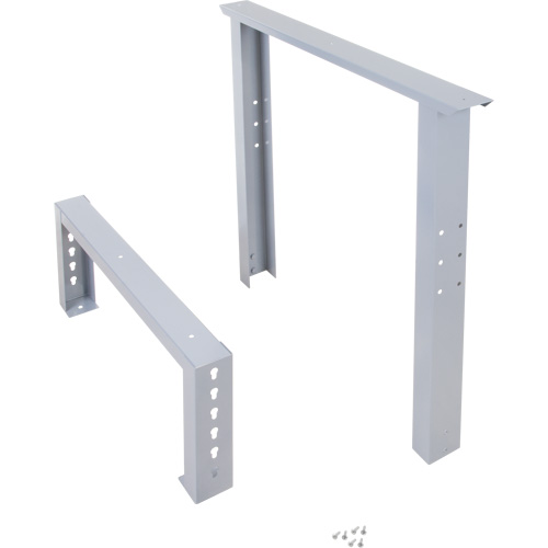 Industrial Duty Leg for Workbench, Steel, 30" D x 34" H, Single Dufferin Supply