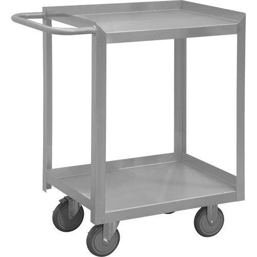 Industrial Grade Shelf Cart, 2 Tiers, 24-1/8" W x 35" H x 54" D, 1200 lbs. Capacity Dufferin Supply