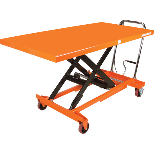 Hydraulic Scissor Lift Table, 63" L x 31-1/2" W, Steel, 1100 lbs. Capacity Dufferin Supply