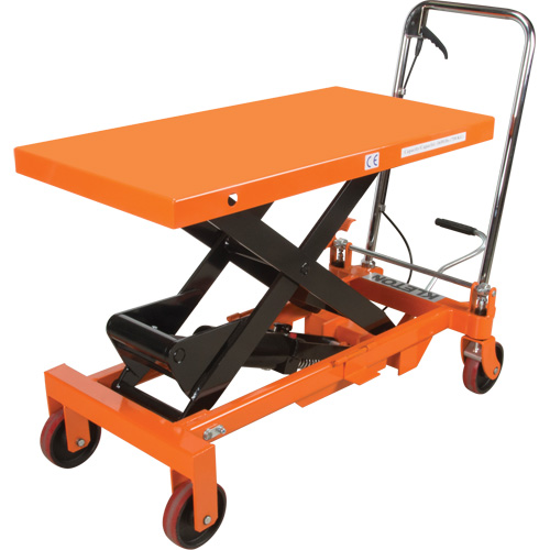 Hydraulic Scissor Lift Table, 39-1/2" L x 20" W, Steel, 1650 lbs. Capacity Dufferin Supply