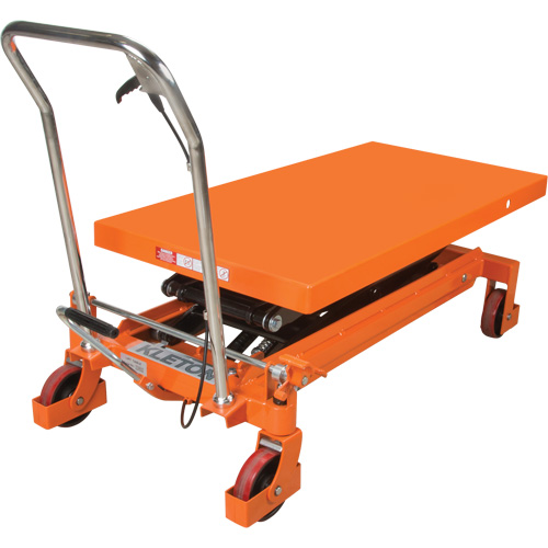 Hydraulic Scissor Lift Table, 48" L x 24" W, Steel, 1540 lbs. Capacity Dufferin Supply