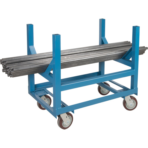 Pipe & Bar Cradle Truck, 48" L x 24" W x 34" H, 2500 lbs. Capacity, Polyurethane Wheels Dufferin Supply