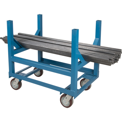Pipe & Bar Cradle Truck, 48" L x 24" W x 34" H, 2500 lbs. Capacity, Polyurethane Wheels Dufferin Supply