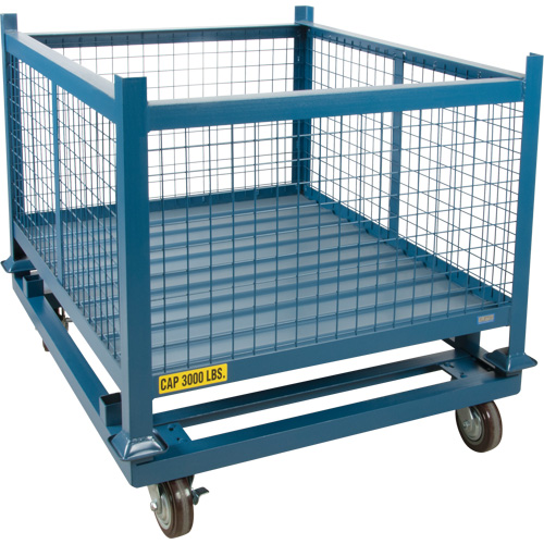 Dolly for Stacking Container, 48.5" W x 40-1/2" D x 10" H, 3000 lbs. Capacity Dufferin Supply