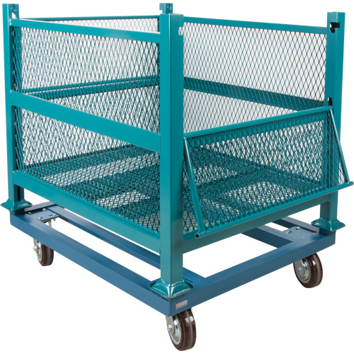 Socle roulant pour contenant ouvert en maille, 40,5" la x 34-1/2" p x 10" h, Capacit&eacute; de 3000 lb Dufferin Supply