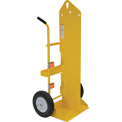 Welding Cylinder Torch Cart, Foam-Filled Wheels, 23-13/16" W x 22-13/16" L Base, 500 lbs. Dufferin Supply