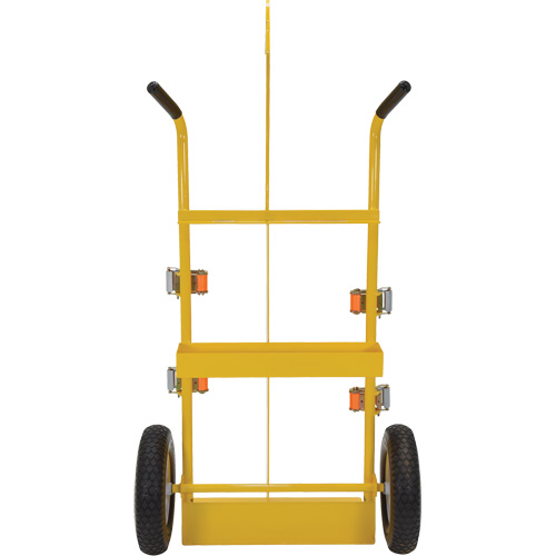 Welding Cylinder Torch Cart, Foam-Filled Wheels, 23-13/16" W x 22-13/16" L Base, 500 lbs. Dufferin Supply