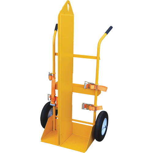 Welding Cylinder Torch Cart, Foam-Filled Wheels, 23-1/8" W x 22-13/16" L Base, 500 lbs. Dufferin Supply