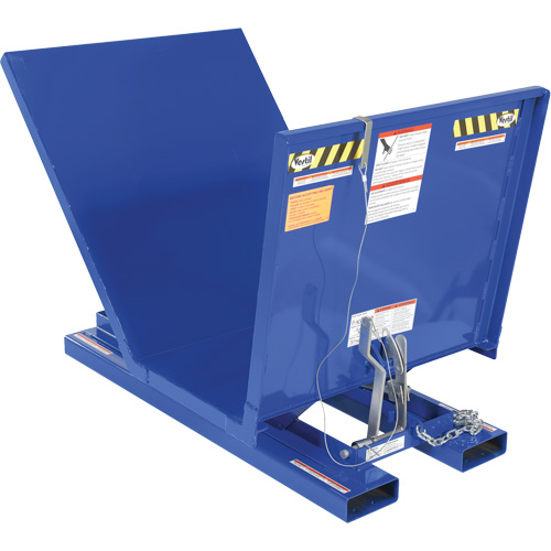 Open Sided Hopper, Steel, 1 cu.yd., Blue Dufferin Supply