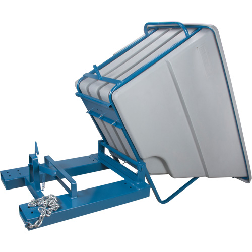 Conteneurs autobasculeurs, Poly&eacute;thyl&egrave;ne, 1-1/10 vg(3), Gris Dufferin Supply