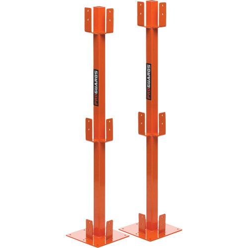 ProGuards Temporary Guard Rail Posts, 8" W x 39" H, Orange Dufferin Supply