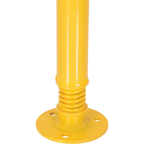 Spring Loaded Bollard, Steel, 42" H x 2-1/8" W, Yellow Dufferin Supply