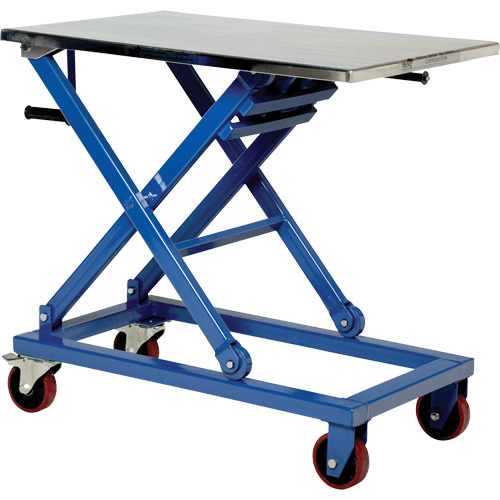 Manual Scissor Lift Table, 37" L x 23-1/2" W, Steel, 660 lbs. Capacity Dufferin Supply