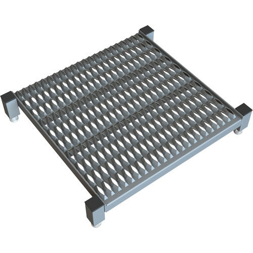 Adjustable Height One-Step Work Platform, 24" W x 24" D, 800 lbs. Capacity, All-Welded Dufferin Supply