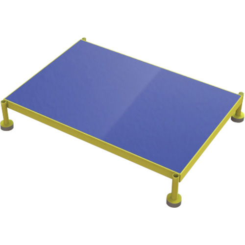 Adjustable Height One-Step Work Platform, 24" W x 36" D, 800 lbs. Capacity, All-Welded Dufferin Supply