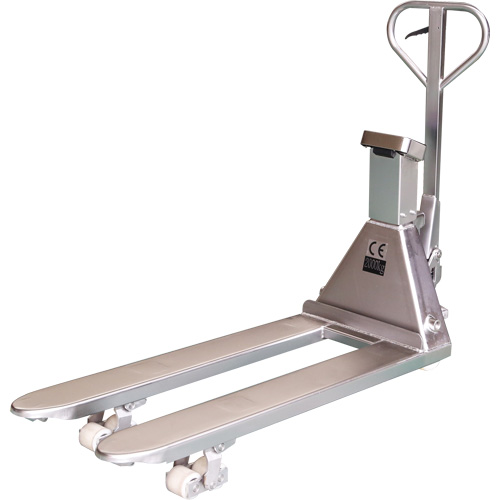 Eco Weigh-Scale Pallet Truck, 48" L x 27" W, 4400 lbs. Cap. Dufferin Supply