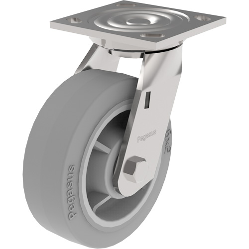 21 Series Medium-Duty Caster, Rigid, 5" (127 mm), Urethane, 750 lbs. (340 kg.) Dufferin Supply