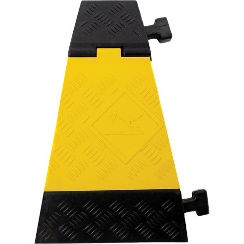 Protecteur de c&acirc;ble tourne-&agrave;-gauche robuste Powerhouse, 3 canaux, 12" lo x 19,75" la x 3" h Dufferin Supply