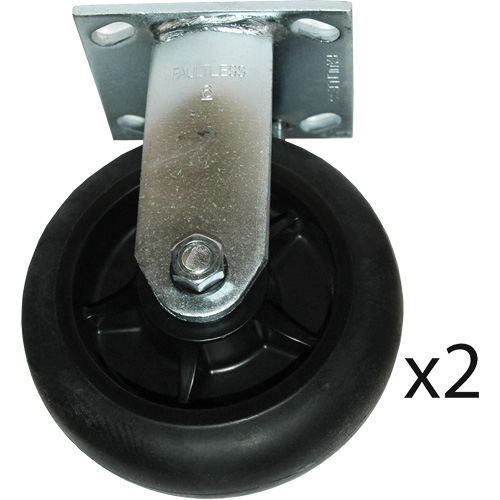 Roulettes fixes pour chariot &agrave; plateforme Dufferin Supply