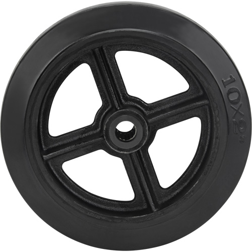 Roue en caoutchouc moul&eacute;, 10" (254 mm) dia. x 2" (50,8 mm) la, Capacit&eacute; de 948 lb (430 kg) Dufferin Supply