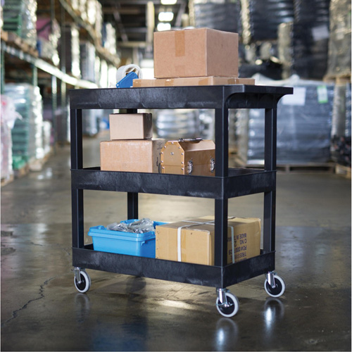 R&acirc;telier mobile, 3 tiers, 35-1/4" x 36-1/4" x 18", Capacit&eacute; 300 lb Dufferin Supply