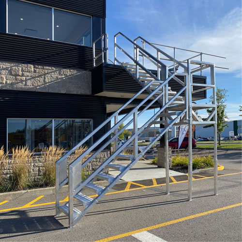 3-5 Step Telescopic Aluminum Smart Stairs Dufferin Supply