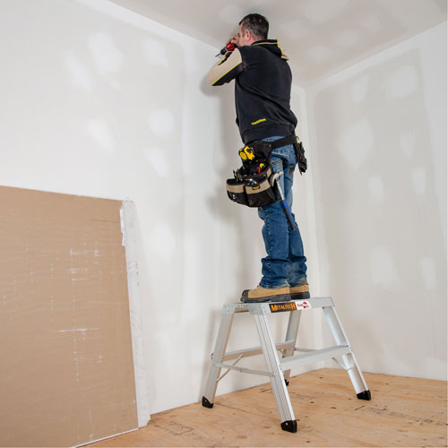 Poste de travail chevalet de sciage portatif, Cadre Aluminium, 12-1/4" p x 24" h Dufferin Supply