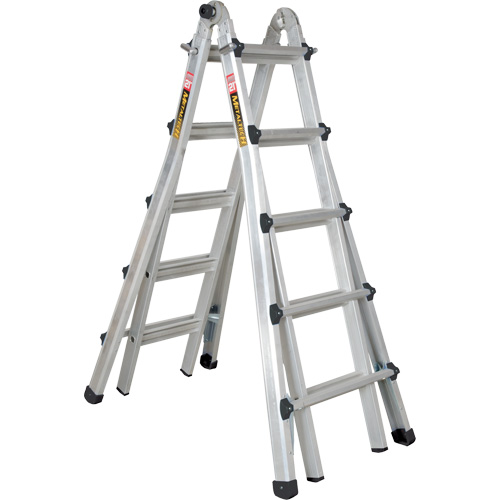 Telescoping Multi-Position Ladder, Aluminum, 300 lbs., CSA Grade 1A Dufferin Supply