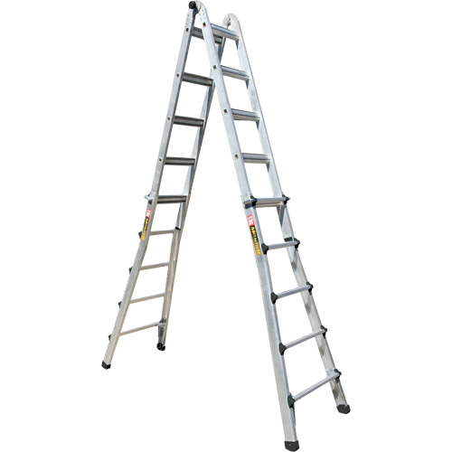 Telescoping Multi-Position Ladder, Aluminum, 300 lbs., CSA Grade 1A Dufferin Supply