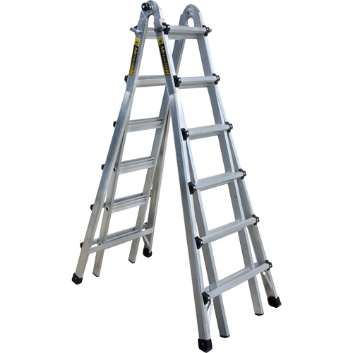 Telescoping Multi-Position Ladder, Aluminum, 300 lbs. Dufferin Supply