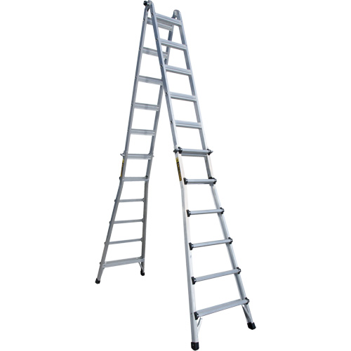 Telescoping Multi-Position Ladder, Aluminum, 300 lbs. Dufferin Supply