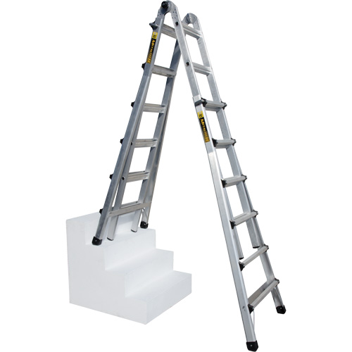 Telescoping Multi-Position Ladder, Aluminum, 300 lbs. Dufferin Supply