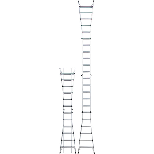 Telescoping Multi-Position Ladder, Aluminum, 300 lbs. Dufferin Supply