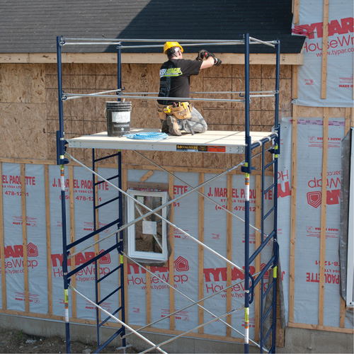 Complete Scaffold Tower with Casters, 69-1/2" D x 178" H Dufferin Supply