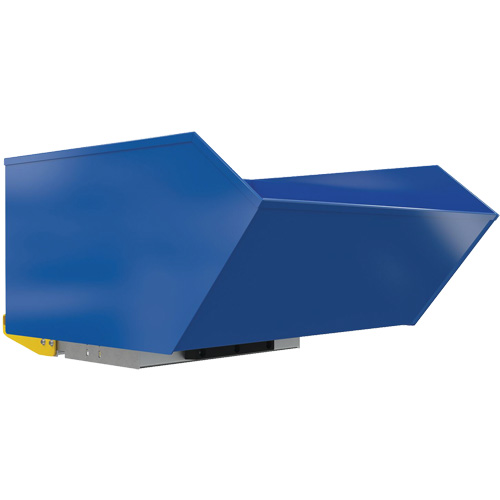 Heavy-Duty H-Style Bump & Dump Hopper, Steel, 1 cu.yd., Blue Dufferin Supply