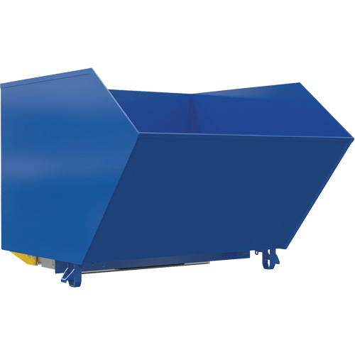 Heavy-Duty H-Style Bump & Dump Hopper, Steel, 1-1/2 cu.yd., Blue Dufferin Supply