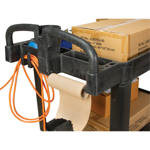 Chariot utilitaire, 2 tiers, 25-5/8" x 33-1/2" x 43-3/4", Capacit&eacute; 550 lb Dufferin Supply