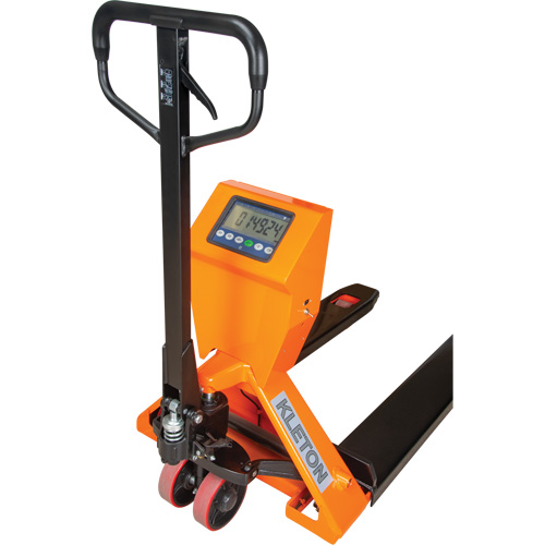 Digital Scale Pallet Truck, 44.5" L x 27.75" W, 4400 lbs. Cap. Dufferin Supply