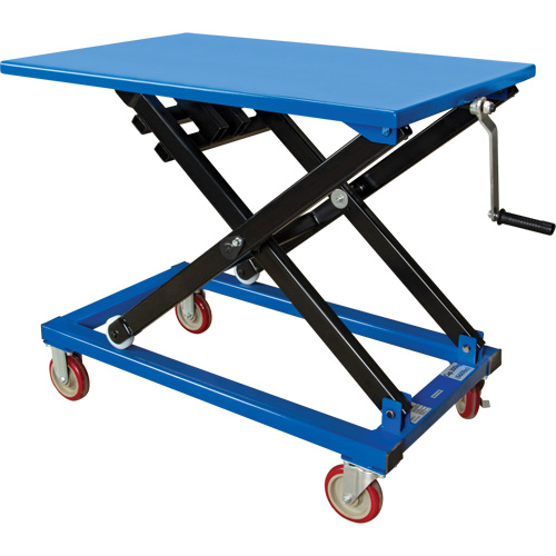 Manual Scissor Lift Table, 37-3/8" L x 23-5/8" W, Steel, 660 lbs. Capacity Dufferin Supply