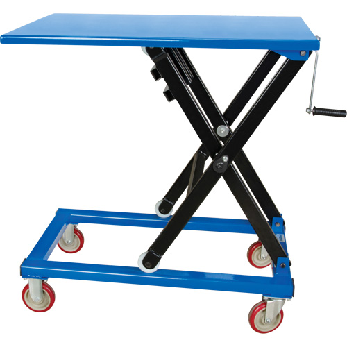 Manual Scissor Lift Table, 37-3/8" L x 23-5/8" W, Steel, 660 lbs. Capacity Dufferin Supply