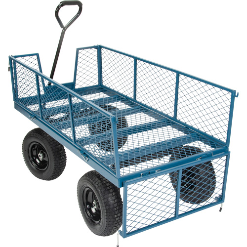 Wagon with Drop Sides, 24" W x 48" L, 800 lbs. Capacity Dufferin Supply