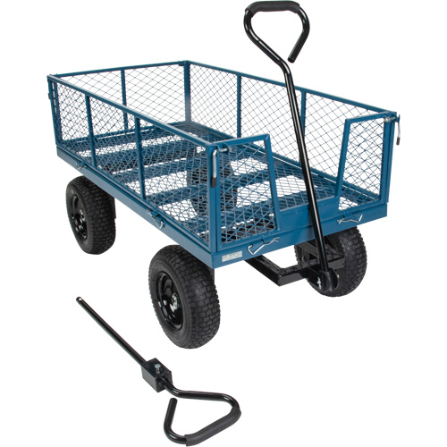 Wagon with Drop Sides, 24" W x 48" L, 800 lbs. Capacity Dufferin Supply