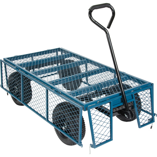 Wagon with Drop Sides, 24" W x 48" L, 800 lbs. Capacity Dufferin Supply