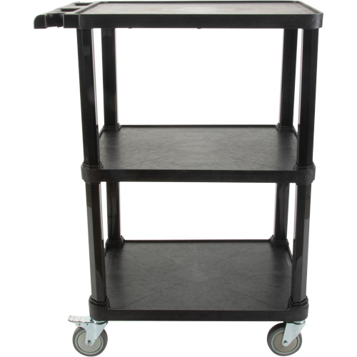 Chariot utilitaire avec tablette plate, 3 tiers, 18-1/8" x 37-3/8" x 27-3/4", Capacit&eacute; 330 lb Dufferin Supply